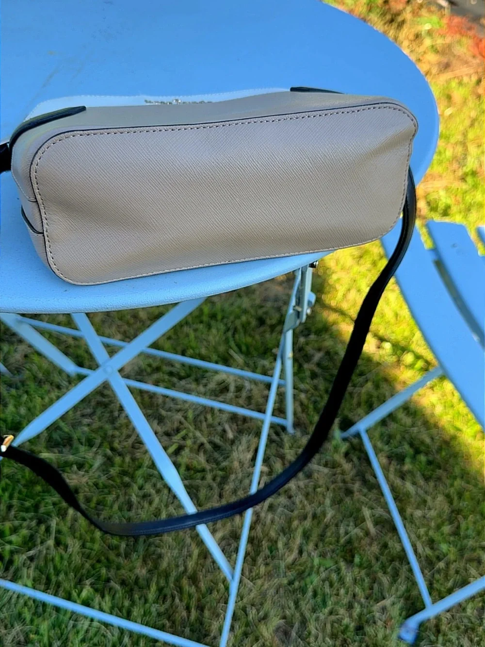 Kate Spade Cream & Black Saffiano Leather Crossbody Bag + Matching Zip Walle